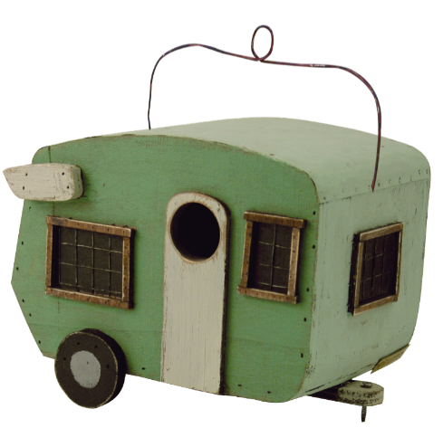 Fith Wheel Green Camper RV Barnstom 50030 Birdhouse